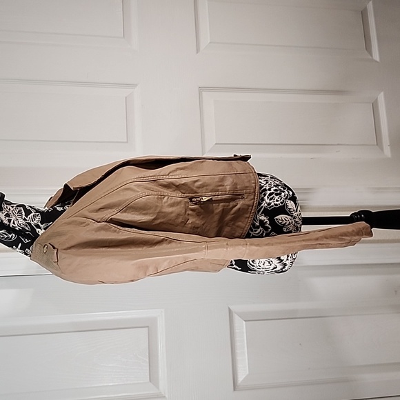 2b Bebe Zahara Tan Zip Jacket M - Picture 2 of 9